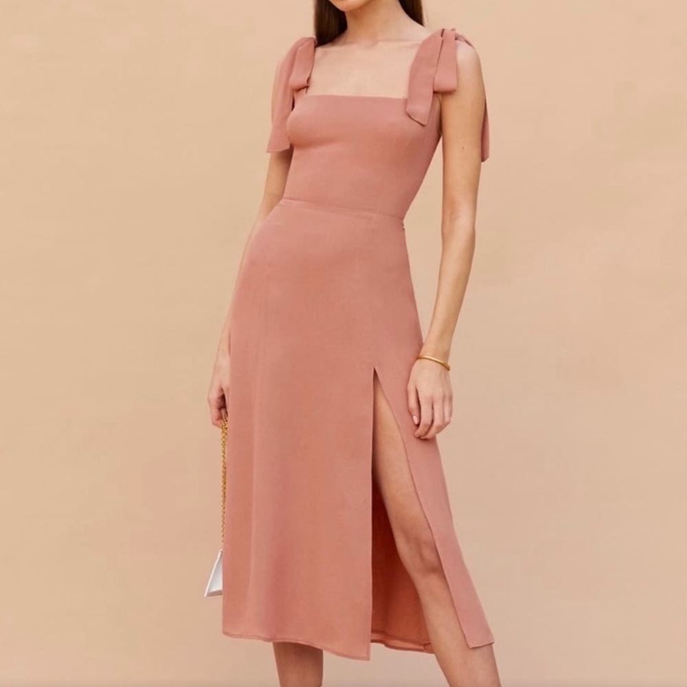 Reformation Twilight Dress, 6, Praline